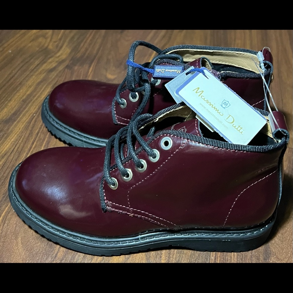 NWT Massimo Dutti 5029 kids lace up boots